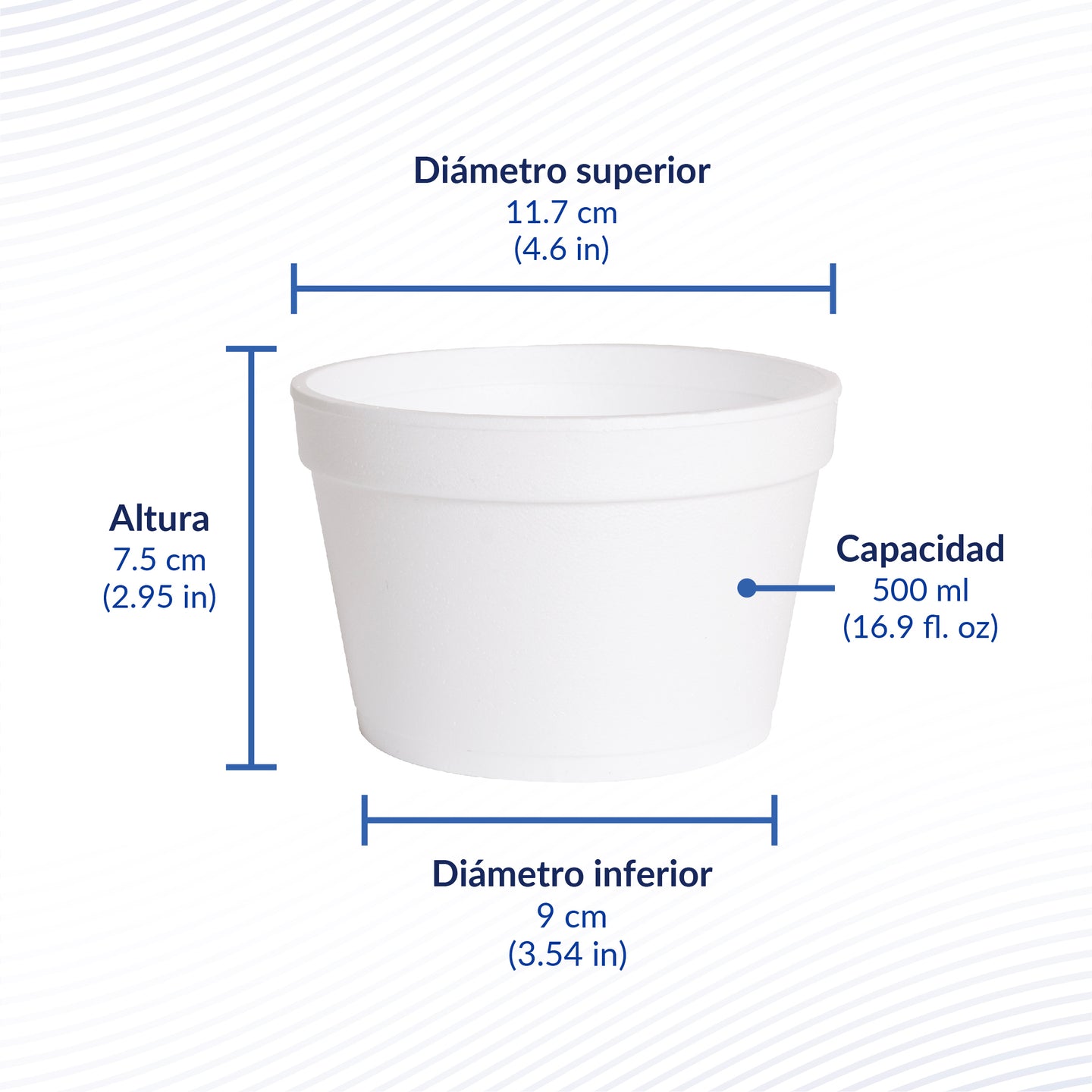 Reyma® Vaso Térmico Desechable 1/2 litro